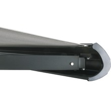 SOLUNA Kassettenmarkise Exclusiv 5,5x1,5 Stoff Dessin 7109 Gestell RAL 7016 anthrazitgrau Antrieb rechts inkl. Motor und Wandschalter-thumb-10
