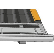 PRECIT Kantenwinkel für Metallziegel Oxidrot RAL 3009 1000 x 95 x 100 mm-thumb-3