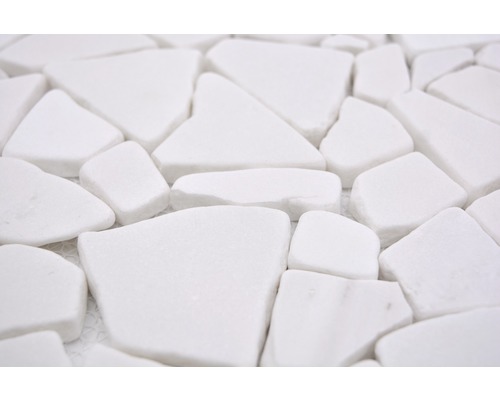 Weiße Naturstein Mosaikfliesen