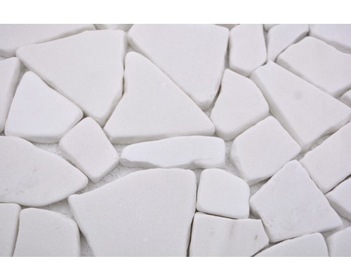 Weiße Naturstein Mosaikfliese