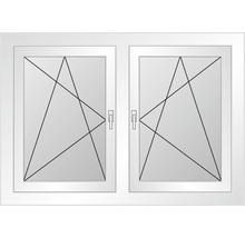 Kunststofffenster 2.Flg. ESG ARON Basic weiß/anthrazit 1450x1650 mm (1/2-1/2)-thumb-4