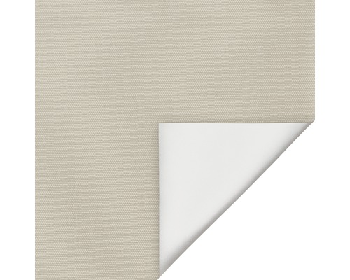 Beige Stoffbahn mit umgeschlagener Ecke