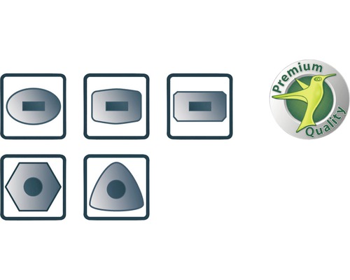 Formenübersicht und Premium Qualitätssiegel