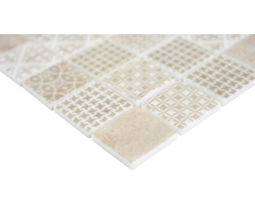 Mosaikfliese mit verschiedenen Mustern
