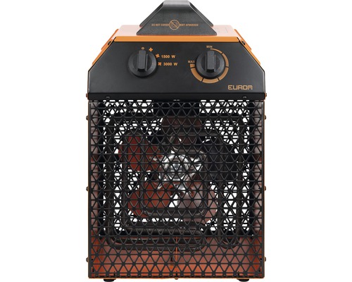 Elektrischer Heizlüfter mit Tragegriff und Schutzgitter