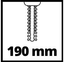 Symbol für 190 Millimeter Schnittlänge