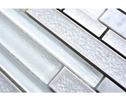 Mosaikfliese aus Glas und Marmor