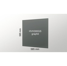 Graphitfarbene Platte, HVH300GS, 585 x 585 Millimeter