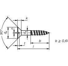 Holzschraube Senkkopf m. Schlitz 2,0 x 12 mm, DIN 97, Galv. verz., 100 Stück-thumb-2