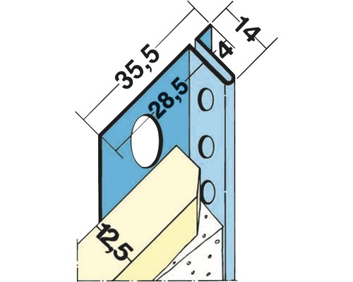 Schattenfugenprofil 4mm 3m