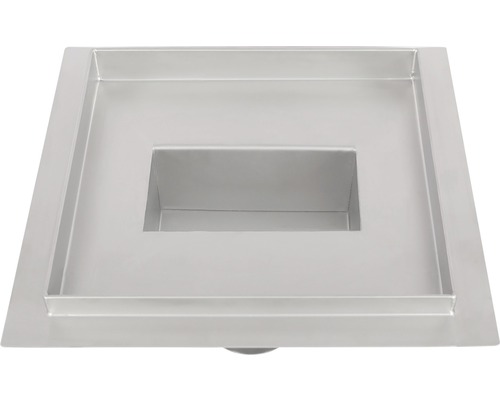 Quadratischer Duschablauf aus Edelstahl