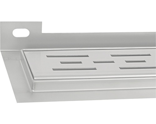 Edelstahl Duschrinne mit Schlitzdesign