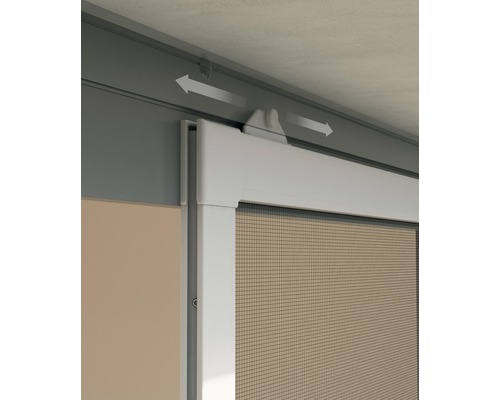 Detailansicht einer Insektenschutz-Schiebetür mit Schiebefunktion