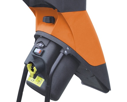 Detailansicht eines Gartenhäckslers