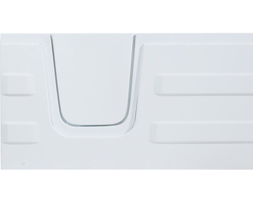 Detailansicht einer Duschwanne aus Acryl mit Ablageflächen