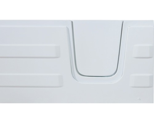 Detailansicht einer Badewanne mit Ablageflächen