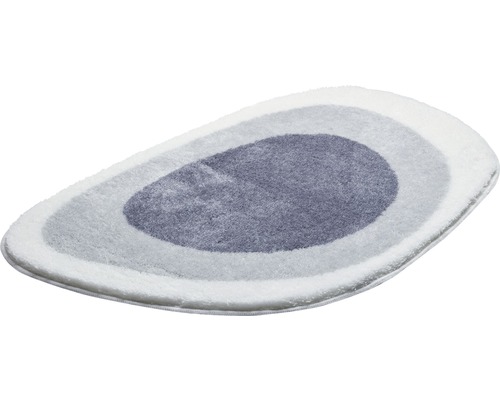 Ovale Badematte mit mehrfarbigem Design