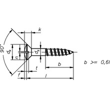 Holzschraube Linsensenkkopf m. Schlitz DIN 95 3x25 mm Messing brüniert, 200 Stück-thumb-1
