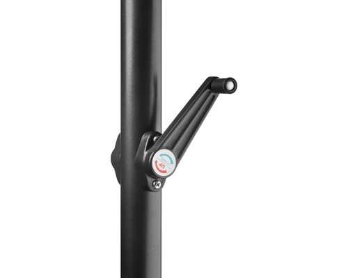 Kurbelmechanismus zum Auf- und Zuklappen eines Sonnenschirms