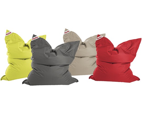 Mehrere Big Bag Sitzsäcke in verschiedenen Farben