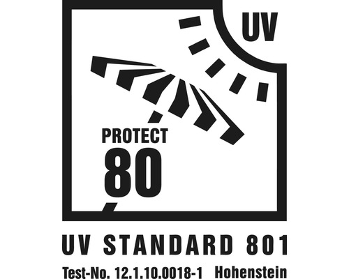UV Standard 801 Siegel: UV Schutz 80