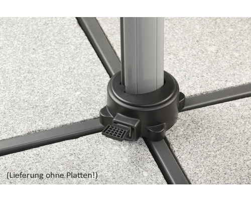 Schirmständerfuß mit Einfüllstutzen für Sonnenschirm