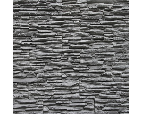 Beton Verblendstein Klimex Linari 12,0x37,0 cm anthrazit Wandverkleidung aus Kunststein in Steinoptik