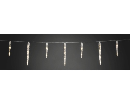 Eiszapfen Lichterkettenvorhang Konstsmide 32 Zapfen 96 LEDs Lichterfarbe warmweiß Eiszapfen Lichterkette