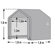 Gerätehaus Shed-in-a-Box 180 x 180 cm grau