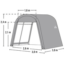 Gerätehaus ShelterLogic Shed-in-a-Box 300 x 300 cm grau-thumb-7