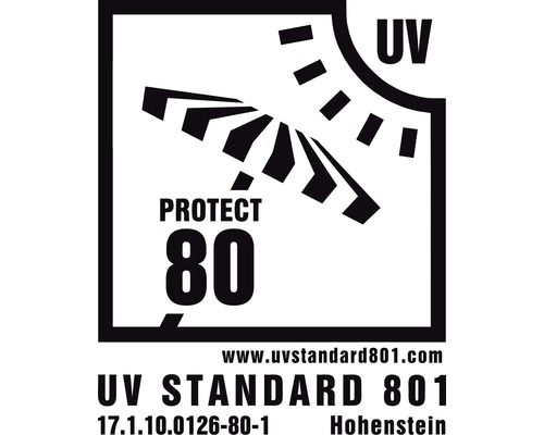 UV Standard 801 Zeichen für UV Schutz 80