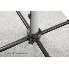 Schirmständerfuß aus Stahl mit Aufnahme für Platten