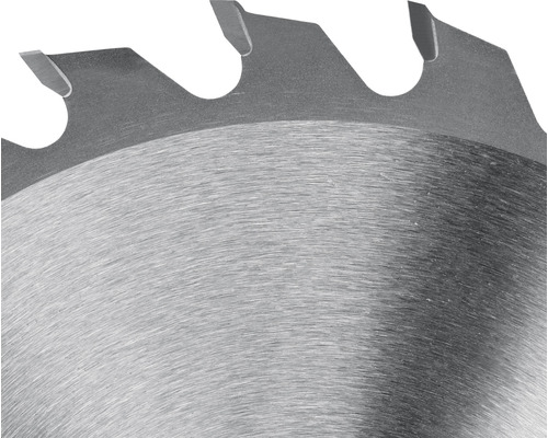 Nahaufnahme eines Kreissägeblatts.