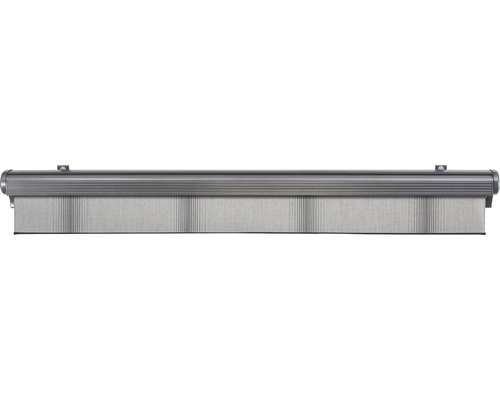 Rollo mit silberfarbener Halterung zur Fensterdekoration und zum Sonnenschutz
