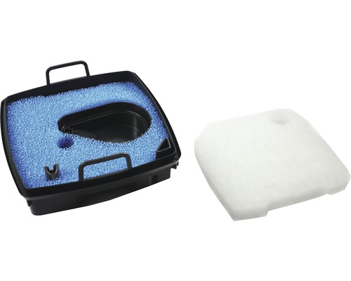 Teichfilter mit Filterschwamm und Filtervlies