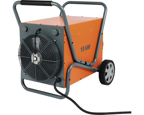 Elektroheizer mit 15 Kilowatt Leistung und Rollen
