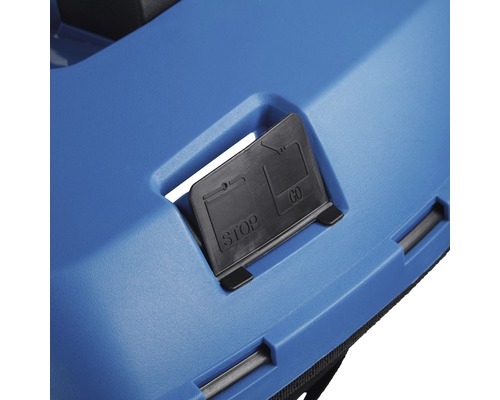 Detailansicht einer Bedieneinheit mit den Optionen Stopp und Los