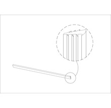 Schema einer Glasschneideleiste