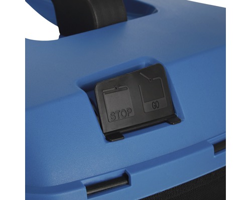 Detailansicht eines Gerätes mit Schalter zur Auswahl von ''Stop'' oder ''Go''.