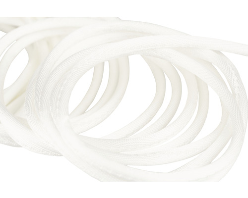 Weiße Textilschnur