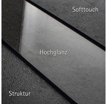 Duschrückwand Schulte ExpressPlus Decodesign Softtouch 1000x2550x3 mm Dekor Stein anthrazit-thumb-1