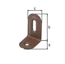 Winkelverbinder mit Abmessungsangaben
