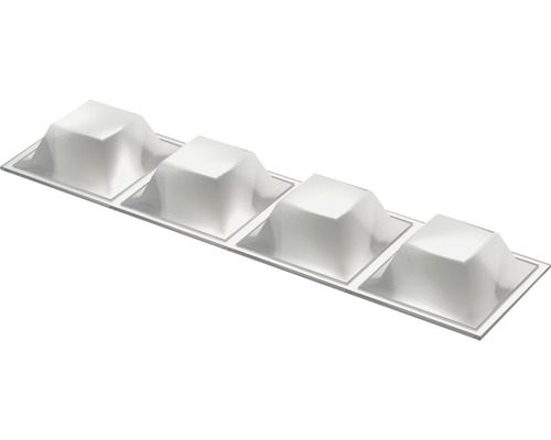 Möbelgleiter zum Kleben, viereckig, im Viererpack