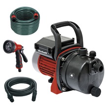 Gartenpumpe Einhell GC-GP 6538 Set inkl. Saugschlauch 4m , Gartenschlauch 20m und Gartenbrause