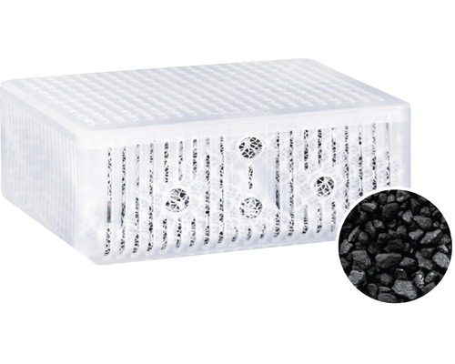 Luftentfeuchter mit Granulat in durchsichtigem Behälter