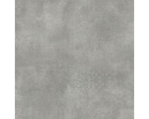 Graue Fliese mit Ornamentmuster