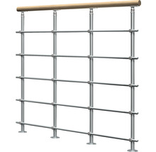 Geländer aus Holz und Metall
