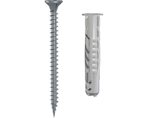 Schraube und Dübel zur Befestigung