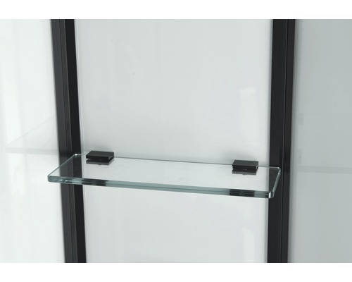 Glasablage mit Halterung in einer Dusche