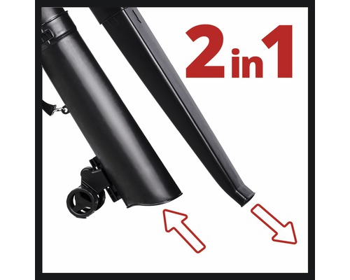 Detailansicht eines 2-in-1 Laubsaugers mit Blasfunktion